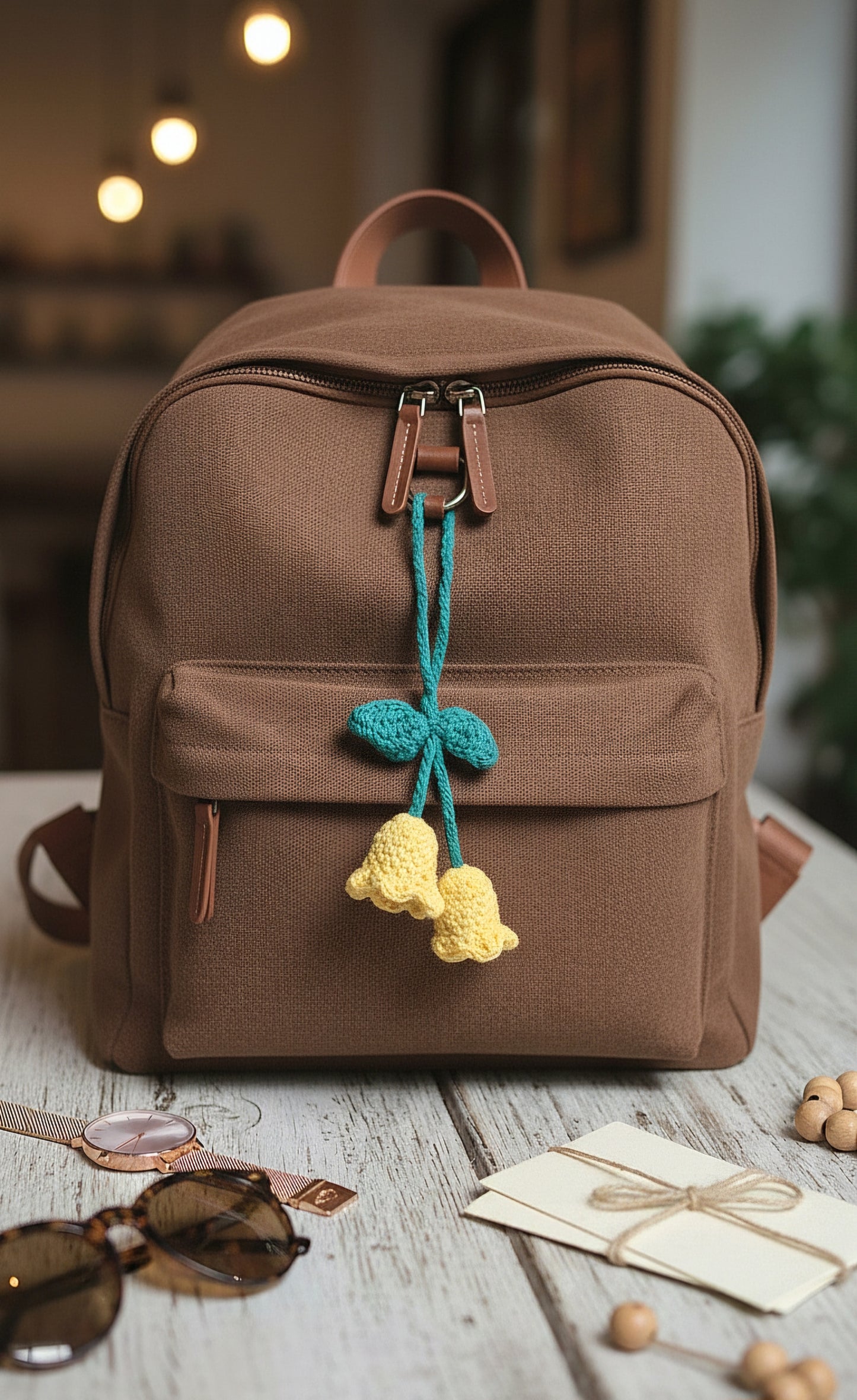 Crochet Flower Bag Charm – A Touch of Handmade Sunshine Wherever You Go 🌼👜