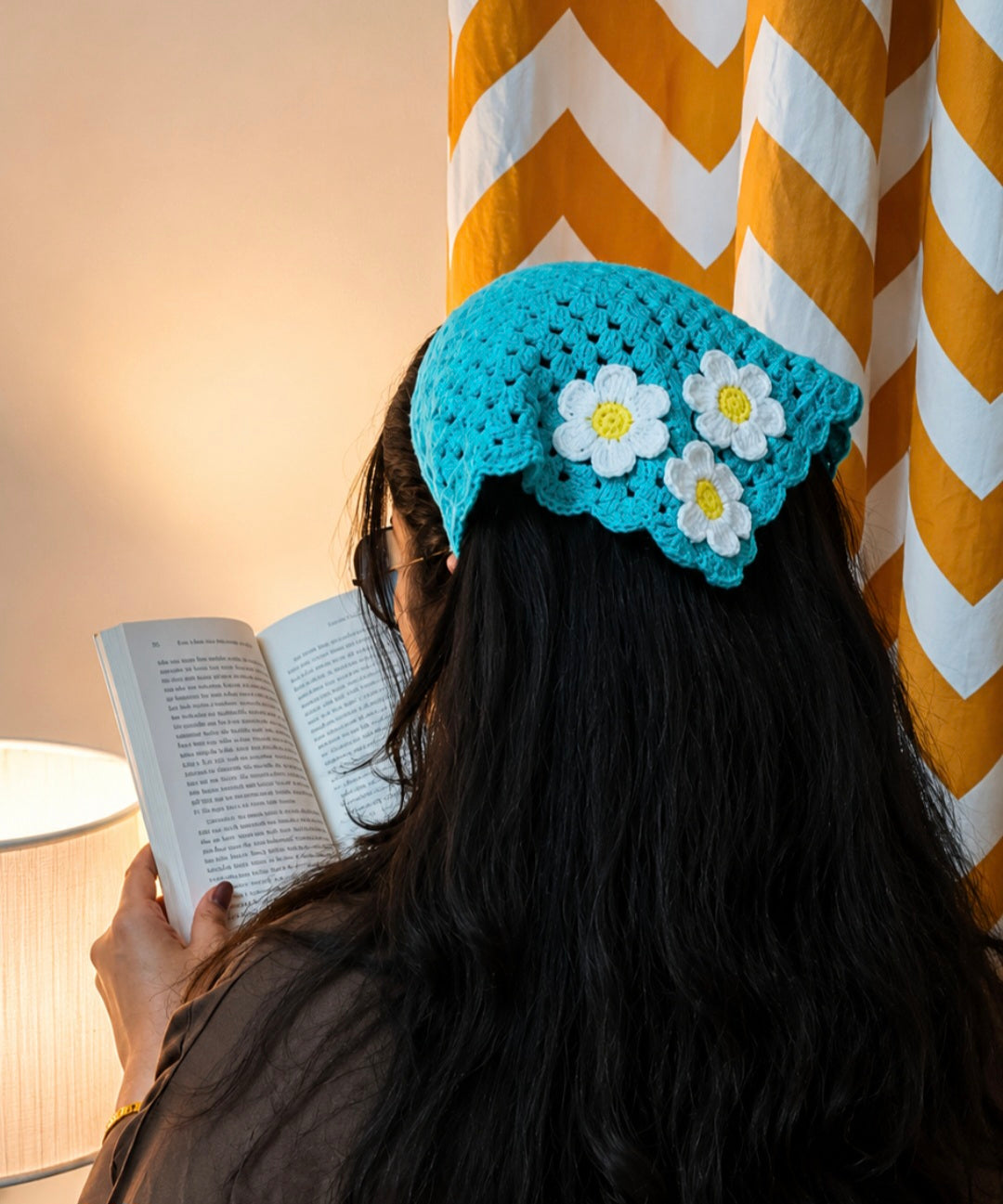 Crochet Flower Bandana 🌼