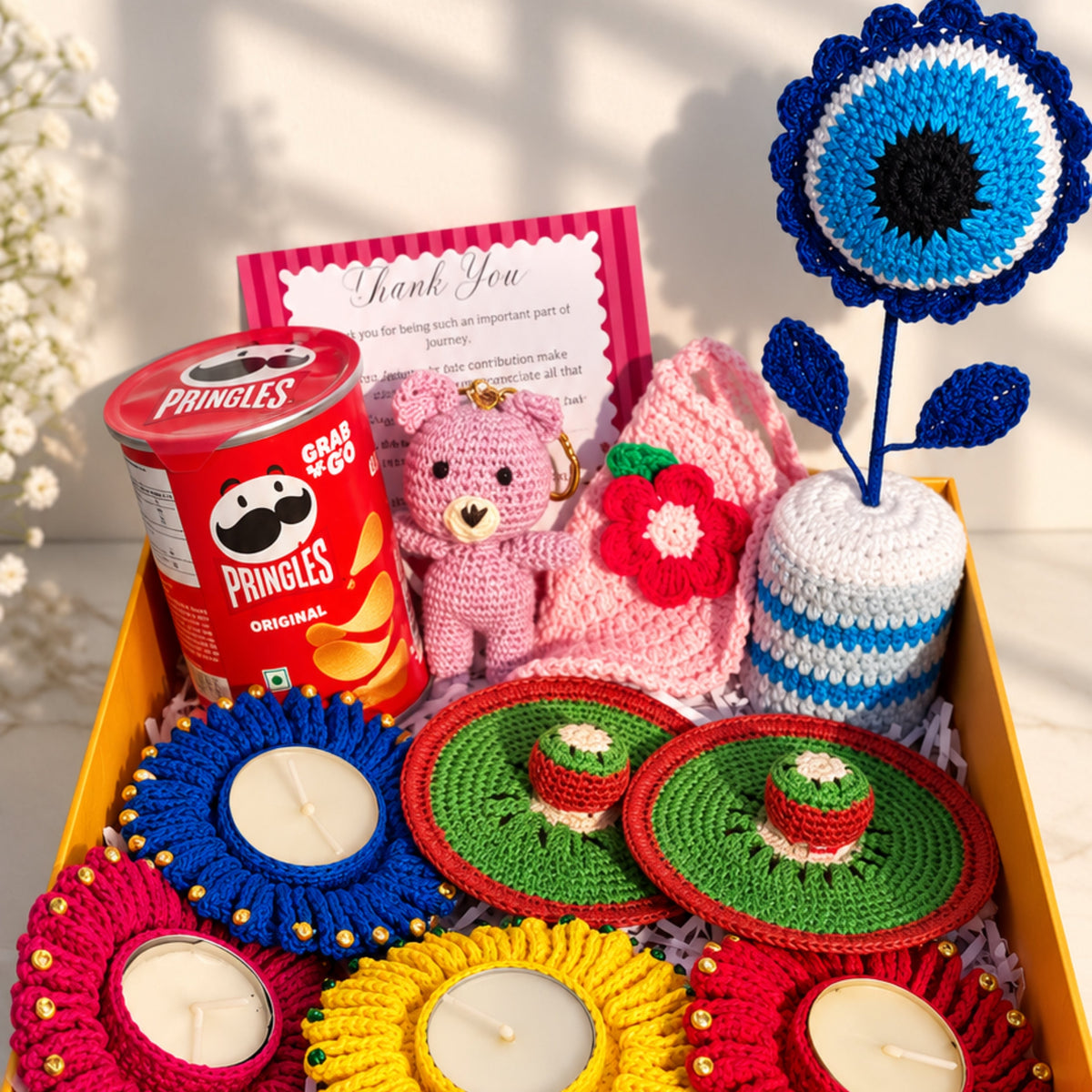 Evil Eye Bliss | Handmade Crochet Diwali Gift Hamper