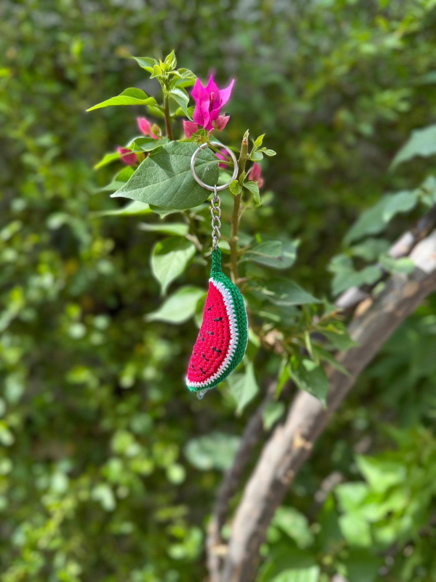 Watermelon Keychain – Fun Handmade Accessory for Bags & Keys