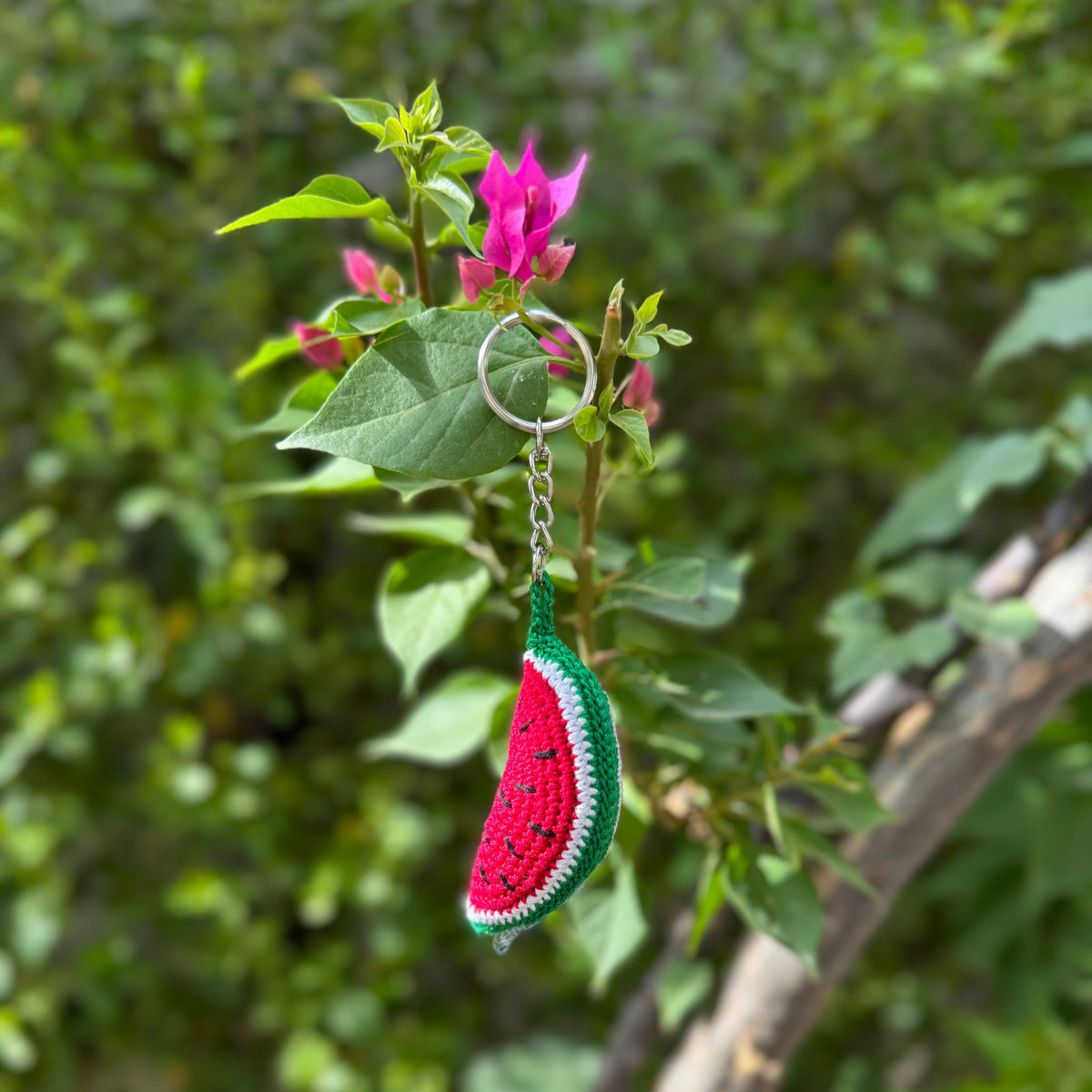 Watermelon Keychain – Fun Handmade Accessory for Bags & Keys
