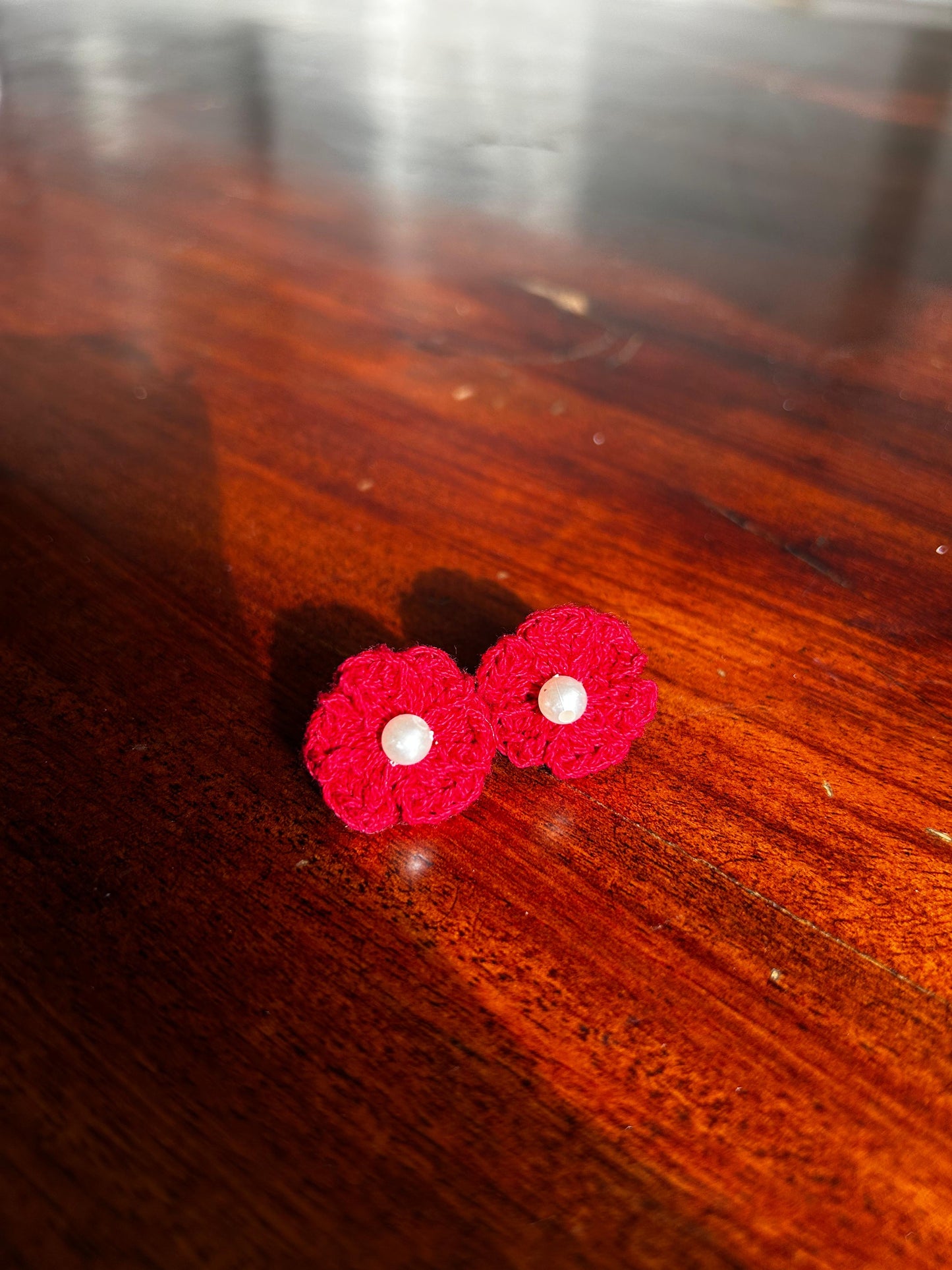 Flower Studs – Handmade Crochet