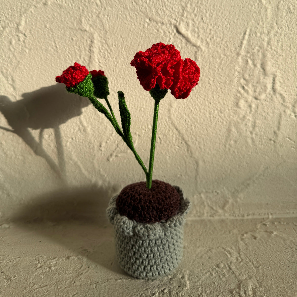 Marigold Small Flower Pot – Handmade Crochet