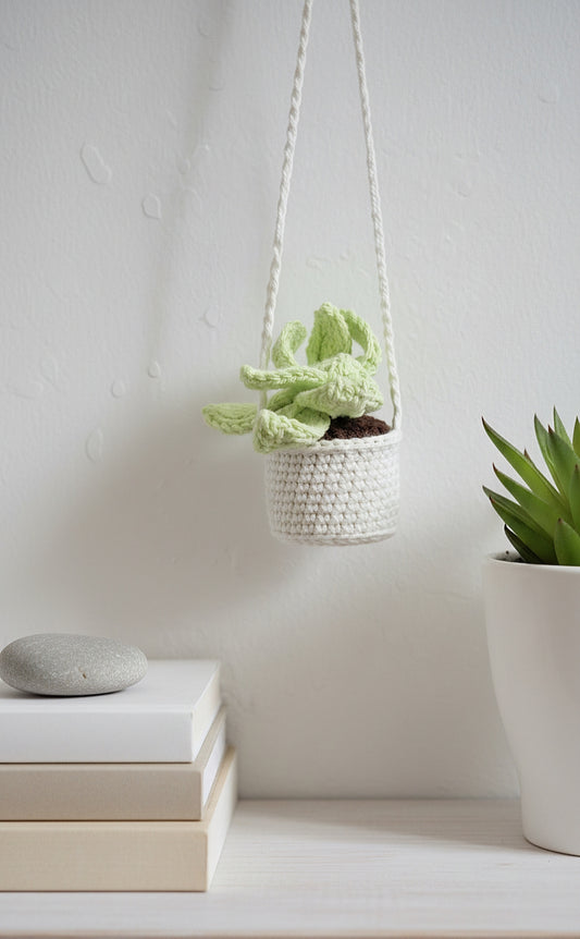 Crochet Hanging Pot