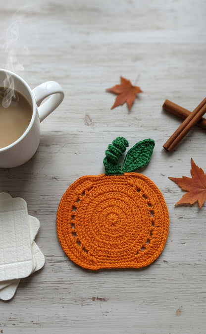 Pumpkin Crochet Coasters – Crafted with Love, Inspired by Autumn 🎃