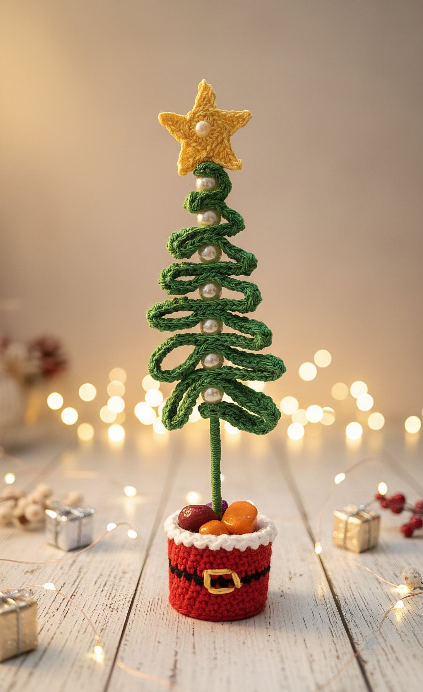 Crochet Christmas Tree – Handcrafted Spiral Tree Décor