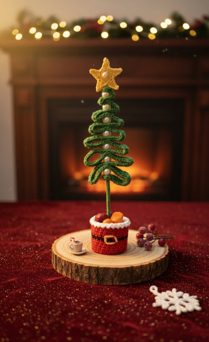 Crochet Christmas Tree – Handcrafted Spiral Tree Décor