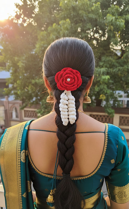 Elegant Crochet Gajra - A Touch of Traditional Grace