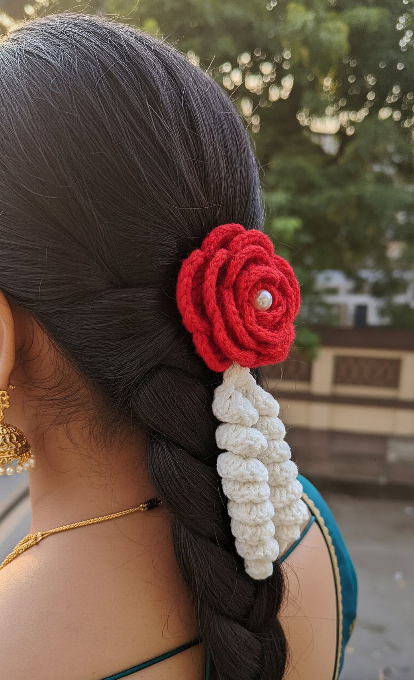 Elegant Crochet Gajra - A Touch of Traditional Grace