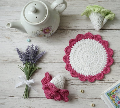 Crochet Flower Coasters – Handcrafted Elegance for Every Sip 🌷☕