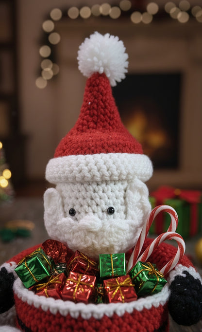 Handcrafted Santa Basket – Festive Home Décor ✨🎄