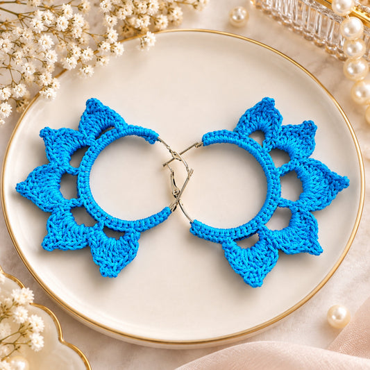 Crochet Floral Earrings 🌸