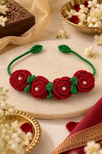 Crochet Bun Gajra 🌹