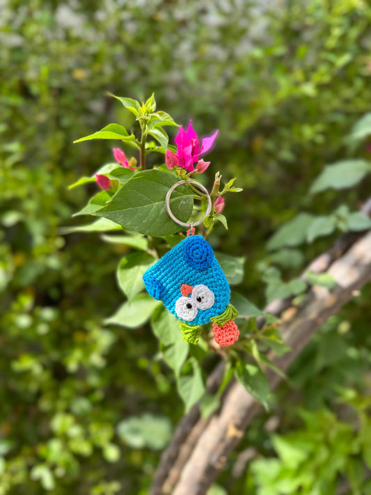 Owl Keychain – Handmade Crochet