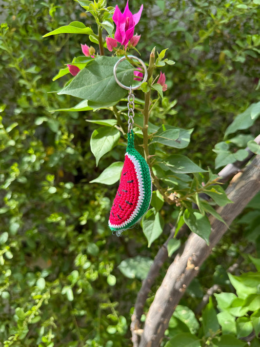 Watermelon Keychain – Fun Handmade Accessory for Bags & Keys