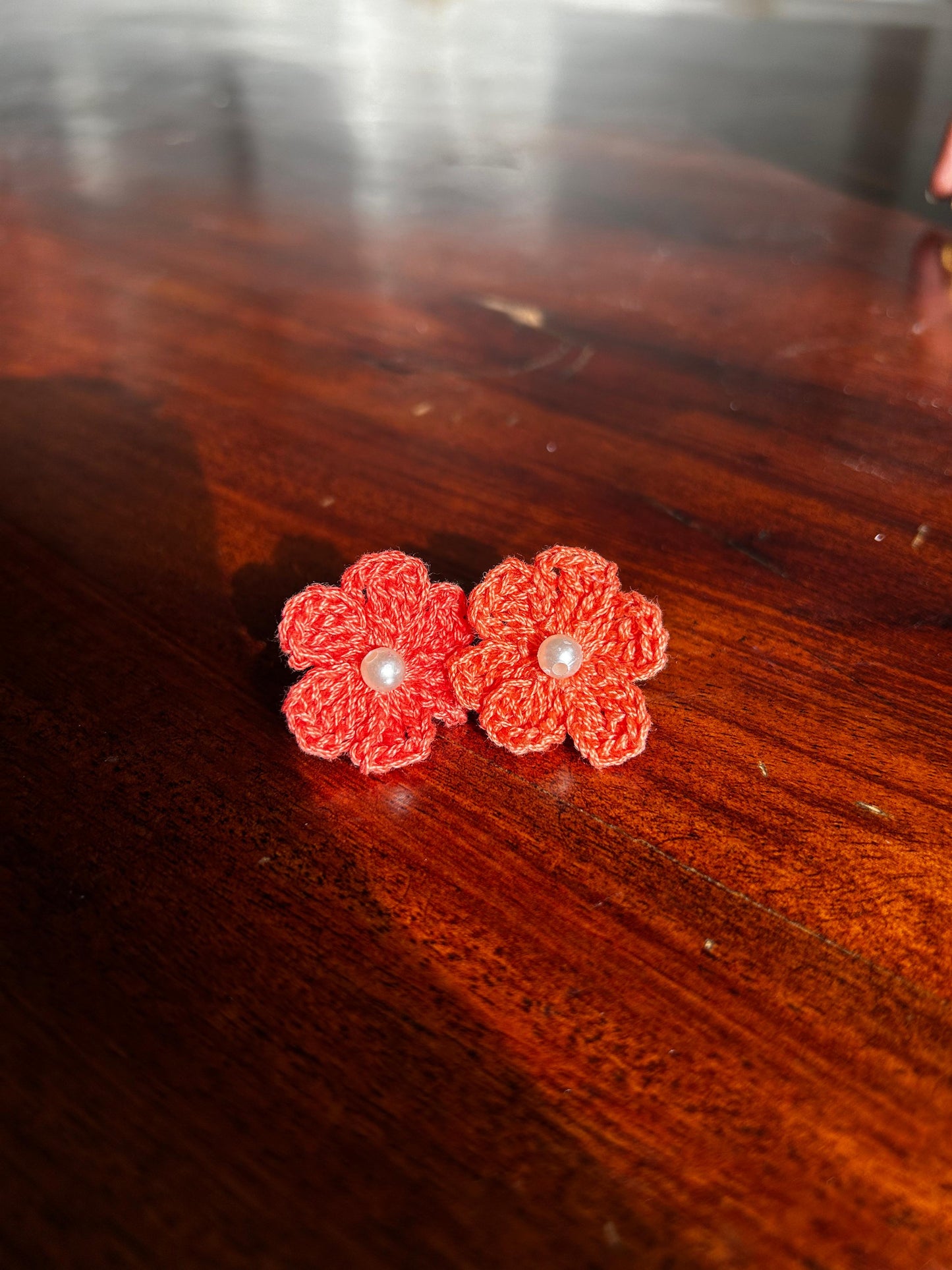 Flower Studs – Handmade Crochet