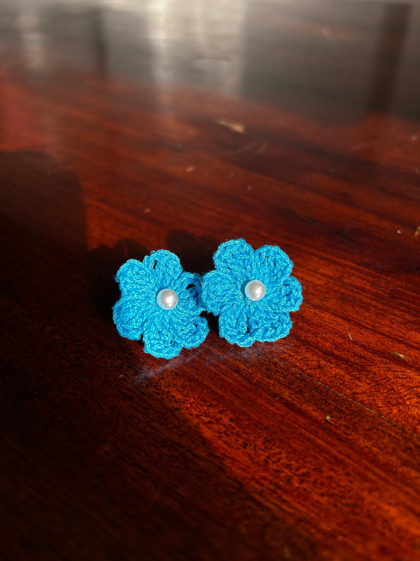 Flower Studs – Handmade Crochet