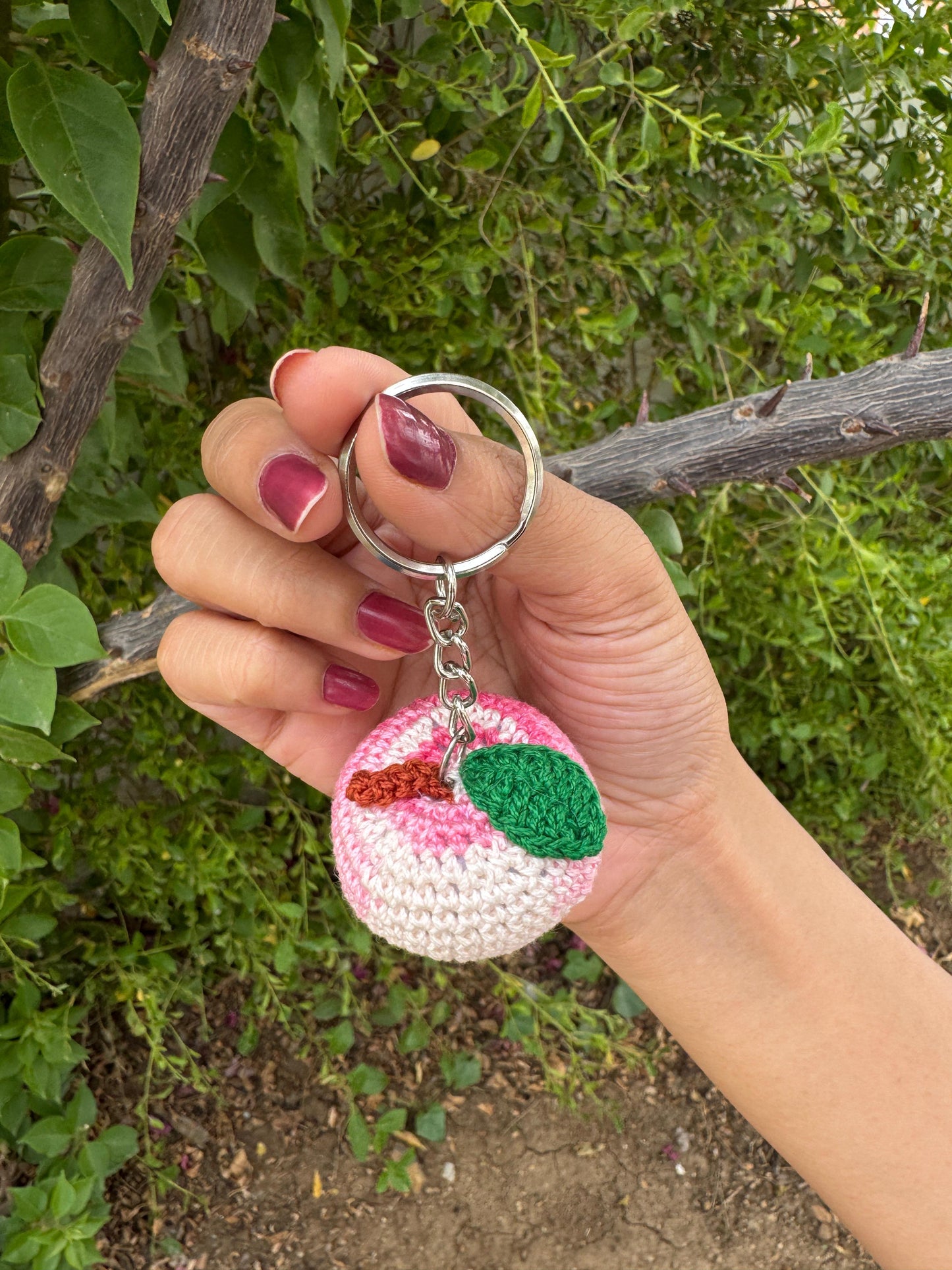 Apple Keychain – Handmade Gift & Home Decor