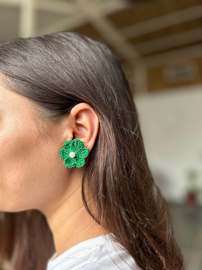 Flower Studs – Handmade Crochet