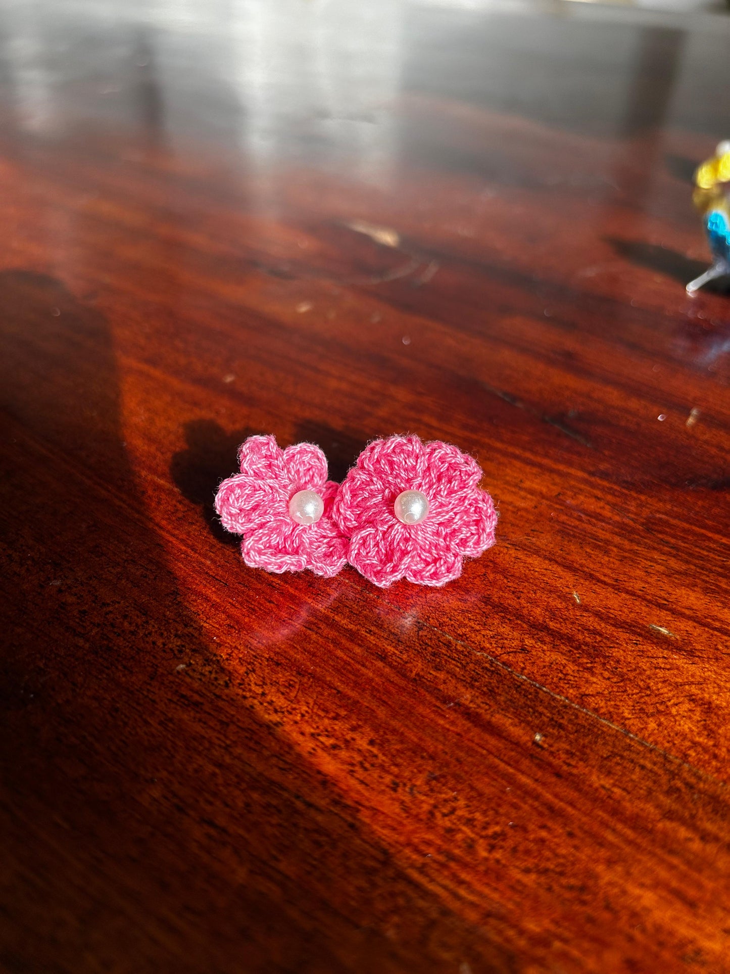 Flower Studs – Handmade Crochet