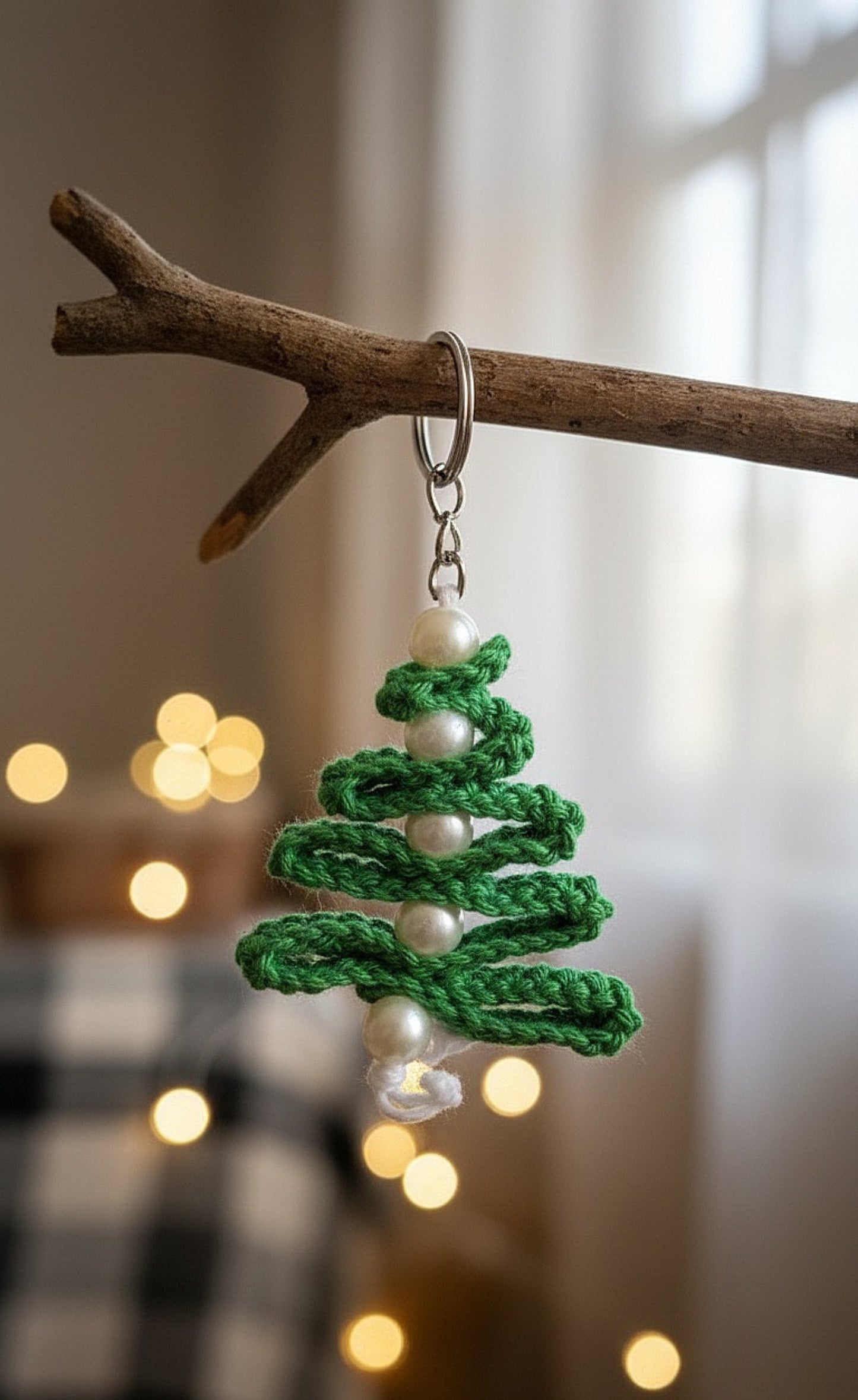 Crochet Christmas Tree Keychain 🎀🎄