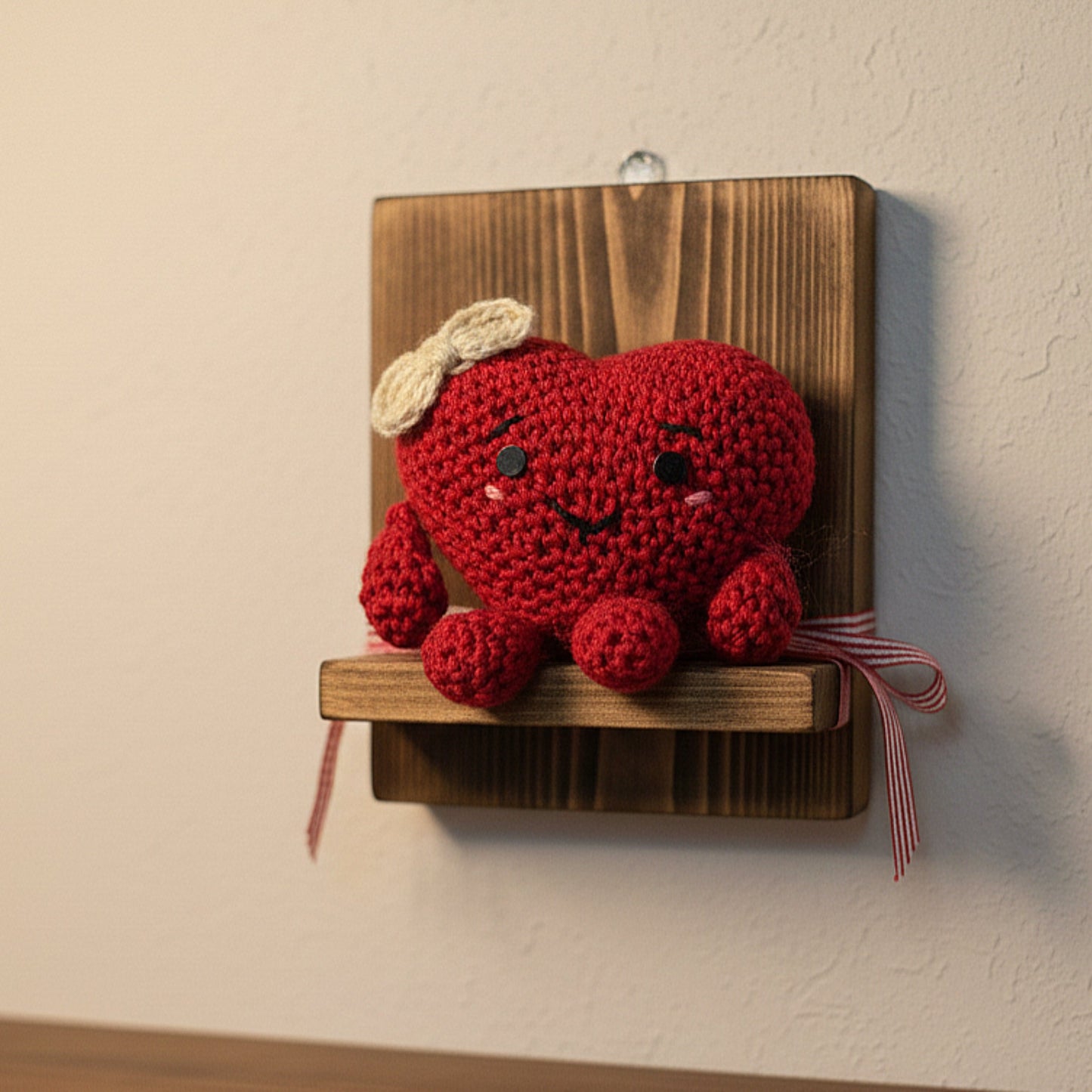 Mini Crochet Heart Plushie – Unique Handmade Gift for Loved Ones ❤️✨