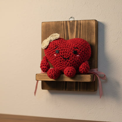 Mini Crochet Heart Plushie – Unique Handmade Gift for Loved Ones ❤️✨