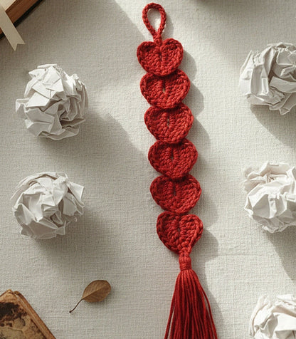 Crochet Heart Bookmark for Book Lovers 📚🎁