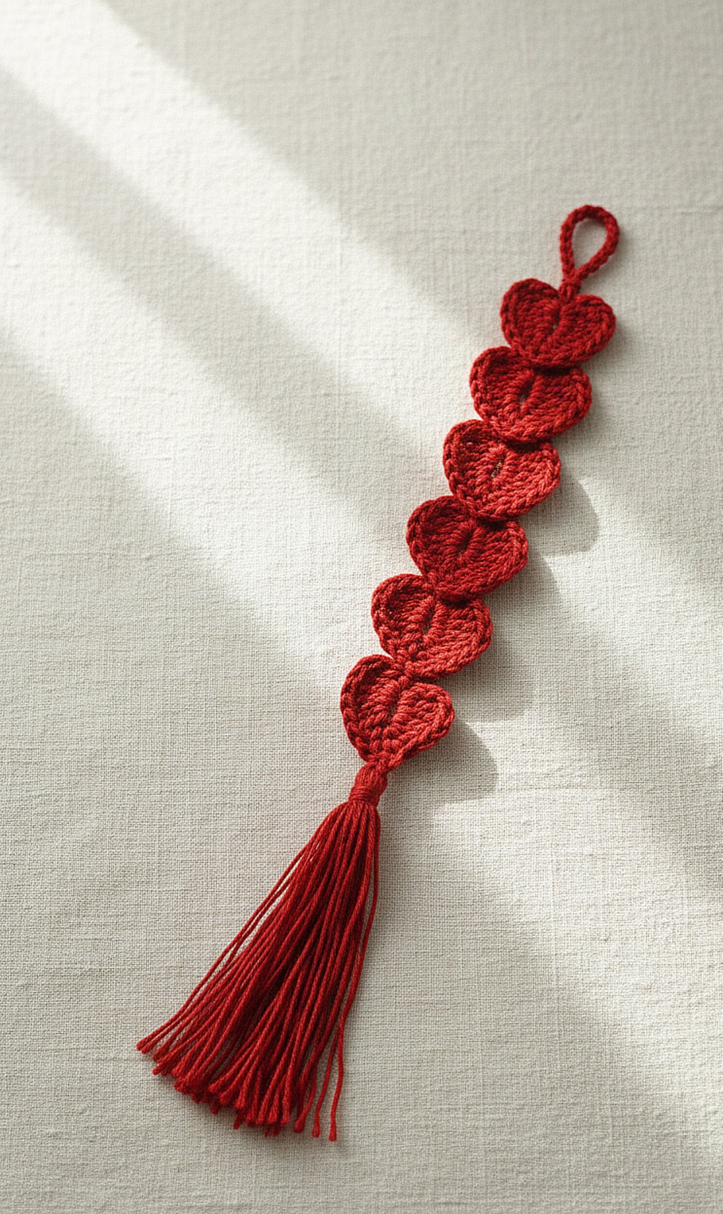 Crochet Heart Bookmark for Book Lovers 📚🎁