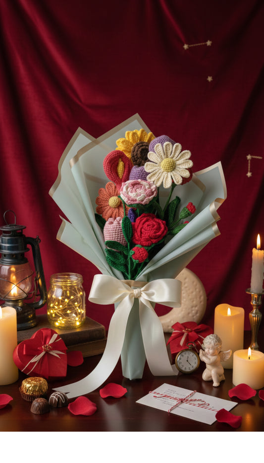 Handmade Crochet Flower Bouquet ❤️