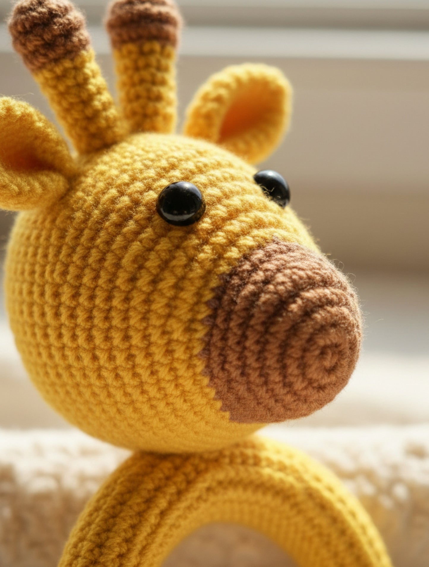 Crochet Giraffe Baby Teether 🦒💛