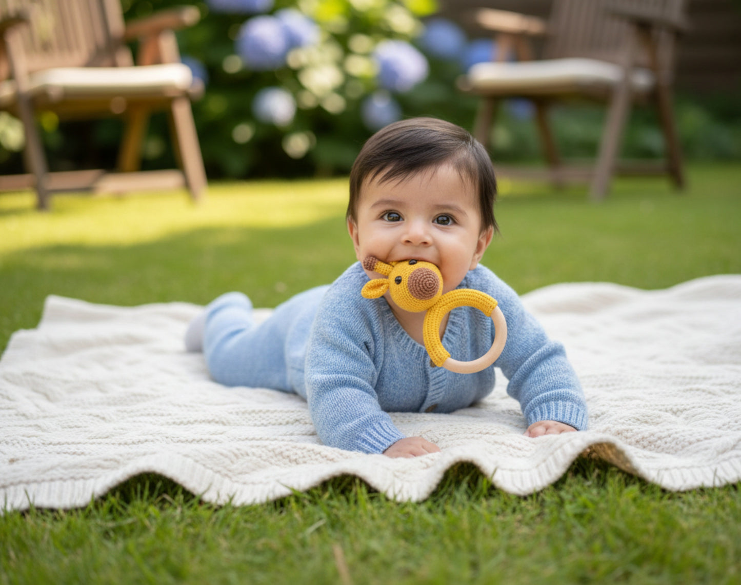 Crochet Giraffe Baby Teether 🦒💛