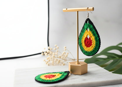 Dew Drop Crochet Earrings 💧✨