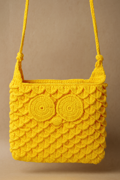 Whimsical Owl Crochet Sling 🦉👜