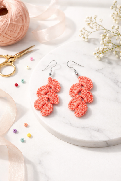 Boho Crochet Loop Earrings