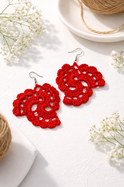 Crochet Mandala Earrings ❤️