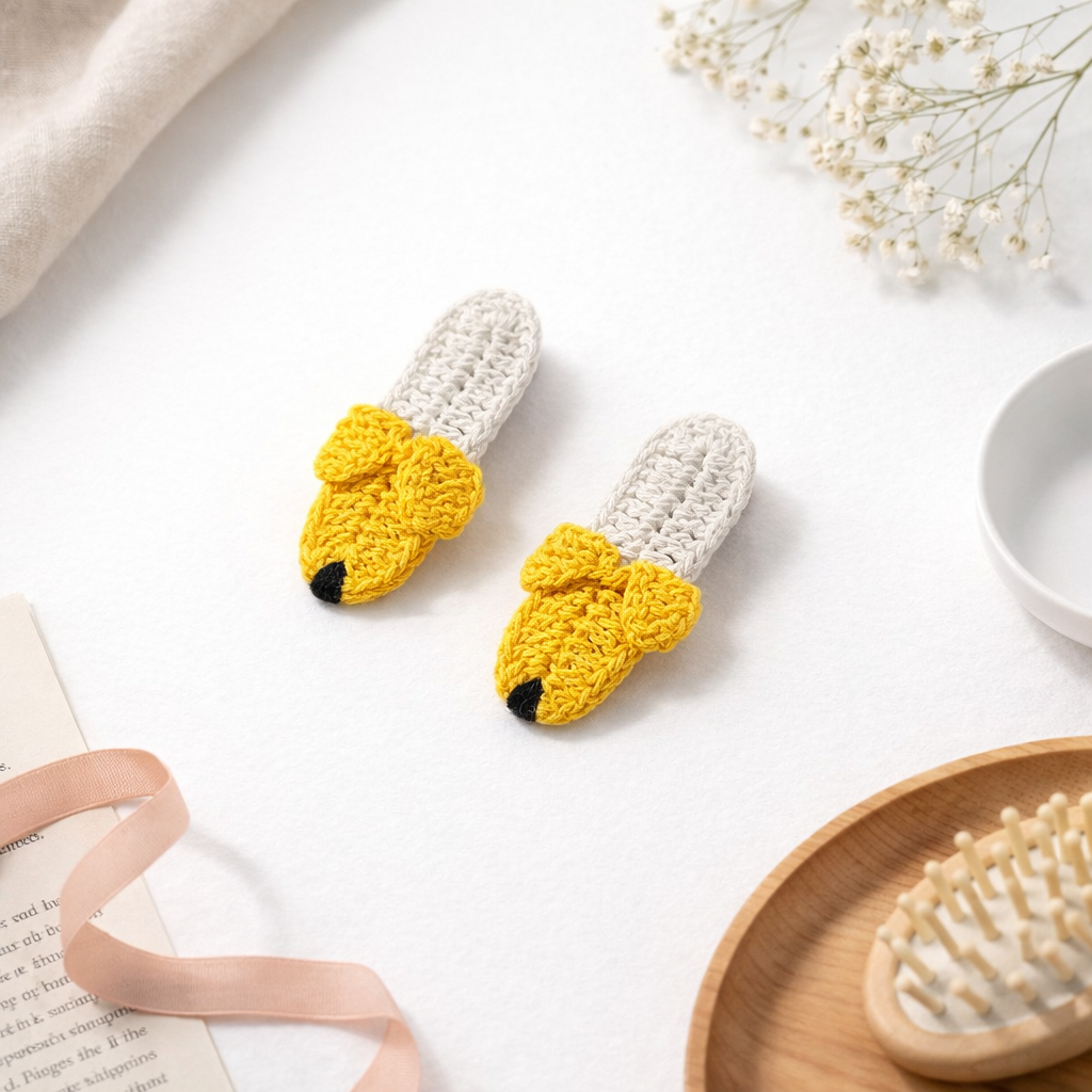 Crochet Banana Tic Tac Clips 🍌