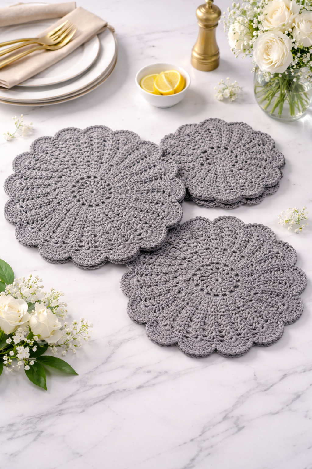 Elegant Crochet Table Mats