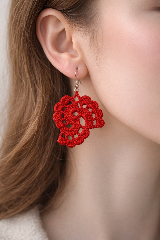 Crochet Mandala Earrings ❤️
