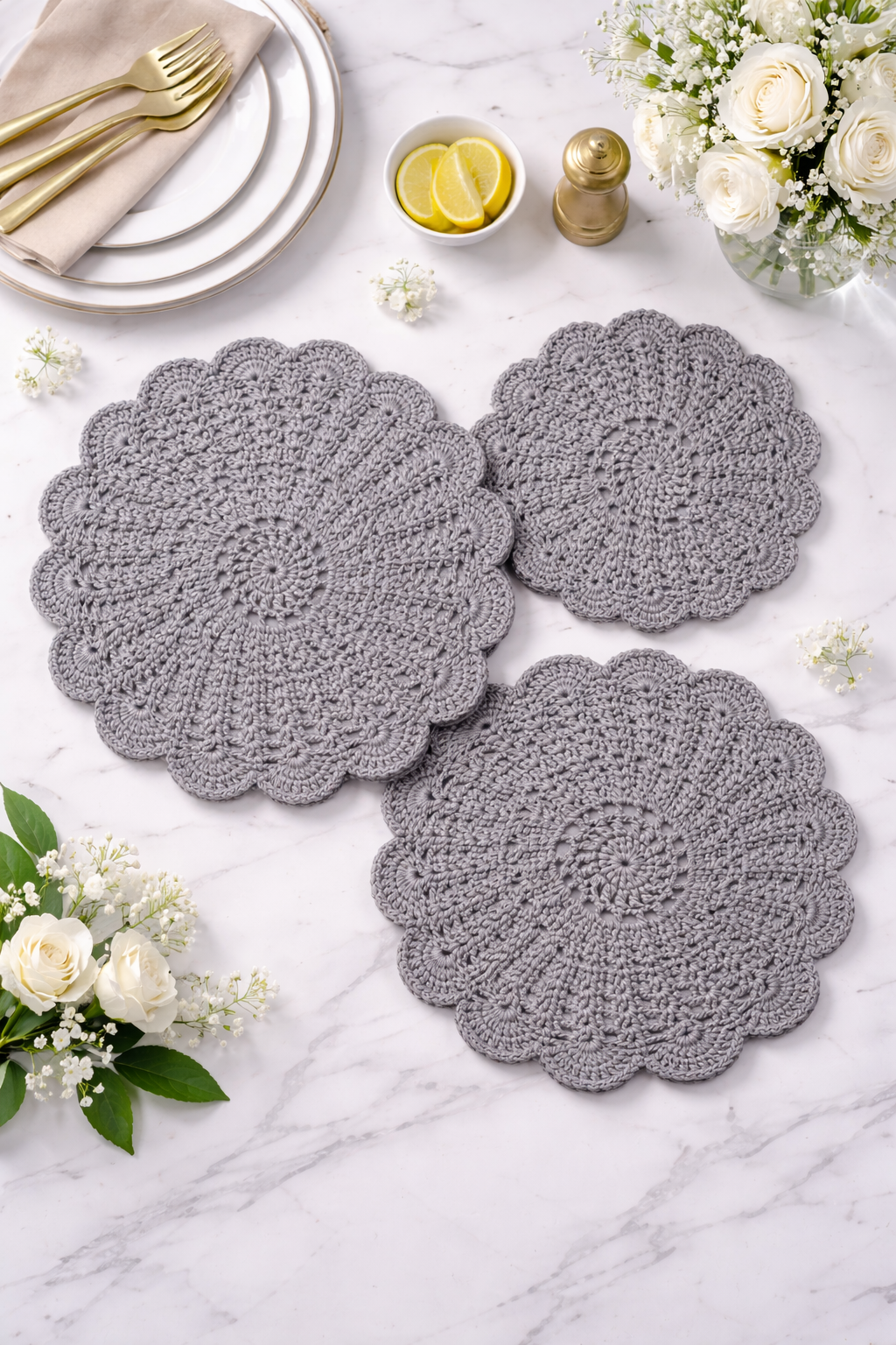 Elegant Crochet Table Mats