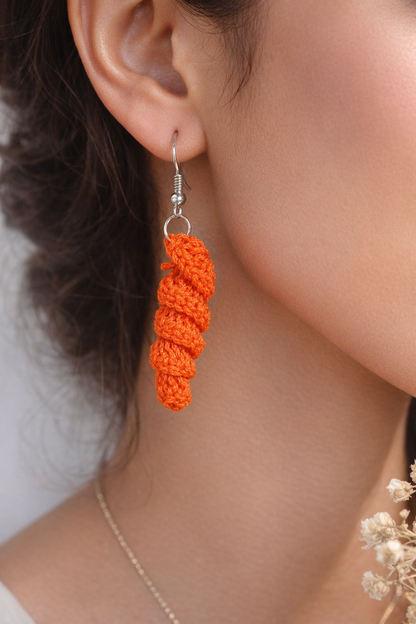 Crochet Corkscrew Earrings